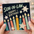 Son - in - Law Happy Birthday Card, Colourful Candles and Stars Birthday Card