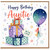 Auntie Birthday Card, Happy Birthday with Gifts and Balloon Design