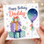 Daddy Happy Birthday Card, Birthday Card for Dad with Presents and Balloon