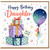 Daughter Birthday Card, Happy Birthday Daughter Card, With Love Balloon and Gifts Design