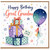 Great Grandma Birthday Card, Happy Birthday Great Grandma Card with Gifts and Balloon