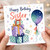 Sister Birthday Card, Happy Birthday Sister Card with Gifts and Balloon