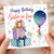 Sister - in - Law Birthday Card, Happy Birthday With Love Gift and Balloon Design