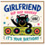 Girlfriend Birthday Card, Hip Hop Hooray Cat DJ Design