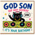 God Son Birthday Card, Hip Hop Hooray Vibe DJ Cat Design