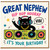 Great Nephew Birthday Card, Hip Hop Hooray Cat DJ It’s Your Birthday Card