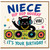 Niece Birthday Card, Hip Hop Hooray Cat DJ Birthday Card