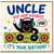 Uncle Birthday Card, Hip Hop Hooray Vibe Cat DJ Birthday Card