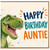 Auntie Birthday Card, Happy Birthday Dinosaur Card for Auntie