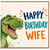 Wife Birthday Card, Happy Birthday Dinosaur Card