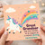 Great Grandson Birthday Card, Cute Unicorn Rainbow Funny Birthday Card