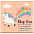 Step Son Birthday Card, Magical Unicorn Rainbow Birthday Card