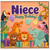 Niece Happy Birthday Card, Jungle Animals Birthday Card for Niece