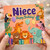 Niece Happy Birthday Card, Jungle Animals Birthday Card for Niece