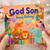 God Son Happy Birthday Card, Cute Jungle Animals Birthday Card
