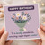 Auntie Birthday Card - Happy Birthday - To a Lovely, Wonderful, Amazing, Super-Duper Auntie - Cute Floral Bouquet Design