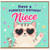 Niece Birthday Card, Purrfect Birthday Cat Birthday Card