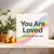 You Are Loved Exactly As You Are Greeting Card - Rainbow Confetti Design - 145mm x 145mm - Heartfelt Love/Anniversary Thinking of Square Card, Includes Kraft Envelope