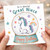 Great Niece Birthday Card, Happy Birthday Unicorn Snow Globe Card