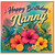 Nanny Birthday Card, Tropical Floral and Birds Happy Birthday Card
