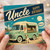 Uncle Birthday Card, Vintage Ice Cream Truck Seaside Happy Birthday Card