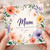 Mum Happy Birthday Card, Floral Watercolour Birthday Card for Mum