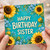 Sister Happy Birthday Card, Floral Sunflower Birthday Card