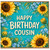 Cousin Birthday Card, Happy Birthday Cousin Floral Sunflower Card