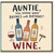 Auntie Birthday Card, Funny Wine Pun Card