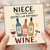 Niece Birthday Card, You Know What Rhymes with Birthday? Wine Funny Wine Birthday Card