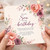 Son Birthday Card, Floral Watercolour Birthday Card
