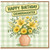 Granddaughter Birthday Card, Happy Birthday Floral Vase Design