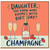 Daughter Birthday Card, Champagne Pun Birthday Card for Daughter