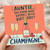 Auntie Birthday Card, You Know What Rhymes With Birthday? Champagne Card