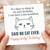 Funny Cat Birthday Card - 'It's okay to sleep in on your birthday. I can have a late breakfast. SAID NO CAT EVER. Happy (early) Birthday!'