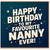 Nanny Birthday Card, Happy Birthday to My Favourite Nanny Ever