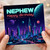 Nephew Happy Birthday Card, Sci - Fi Neon Space Birthday Card