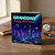 Granddad Happy Birthday Card, Futuristic Space City Birthday Card