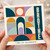 Brother Birthday Card, Time to Celebrate Retro Geometric Design