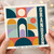Grandson Congratulations Card, Time to Celebrate Retro Geometric Design