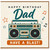 Dad Birthday Card, Retro Boombox Happy Birthday Dad Card, Have a Blast