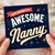 Nanny Birthday Card, Happy Birthday to an Awesome Nanny Card