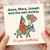Funny Birthday Card - Jesus, Mary, Joseph and the Wee Donkey, Balloons and Party Hat Illustration - It's Your Birthday