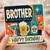 Brother Birthday Card, Happy Birthday for Brother, Retro Drinks Birthday Card