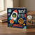 Nephew Birthday Card, Best Nephew in the Universe Space Rocket Card