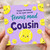 Cousin Birthday Card, Tennis Mad Cousin Birthday Card