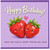 Cousin Birthday Card, Cute Strawberry Happy Birthday Card