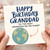 Grandad Birthday Card, To the Best Granddad on the Planet, Happy Birthday Globe Design