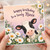 Niece Birthday Card, Cute Cow and Daisy Floral Design