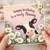 Nanny Birthday Card, Cute Cow and Daisies Floral Birthday Card